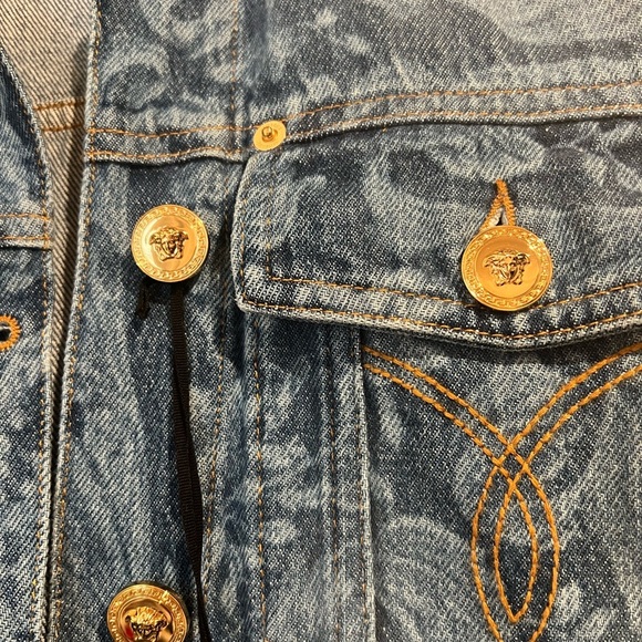 Versace Denim Jacket Sz 40 (US 4) - Picture 6 of 12